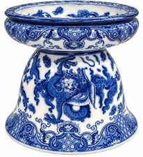 antique royal doulton Oyama Dragon Spitoon Planter 8” X  8”  picture
