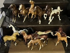 Lot of 14 Vintage Breyer Model Traditional Horses from the 1990's 80’s 70’s picture