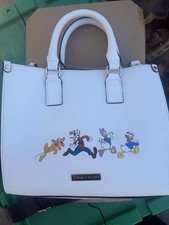 ALDO Disney 100 White Tote + Chain Strap Zip Pouch Mickey & Friends picture