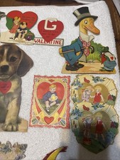 Valentine Card Collection, Vintage And Antique Cards, 30S And 40S . Fifteen  picture