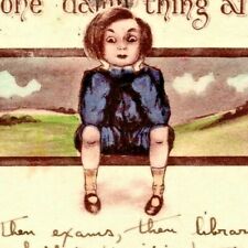 C.1911. Artist Signed - Cobb Shinn. Adorable Boy. Just One Thing. To Wilma Jones picture