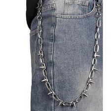 Wallet Chain Pants Chain Hip Hop Punk Jeans Pocket Chain Key Chain Silver picture