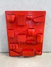 Vtg Uten Silo II Red Wall All Organizer Dorothee Maurer Becker 27 X 20.5” MCM picture