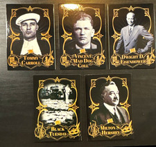 5 Card Lot Tommy Carroll + Vincent Mad Dog Coll + Eisenhower + Hershey picture