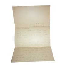 1896 Antique Indiana Farm Letter Columbia IN Agriculture Wheat Failure Butter picture