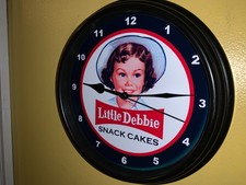 Little Debbie Cakes Bakery Grocery Store Kitchen Diner Advertising Clock Sign picture
