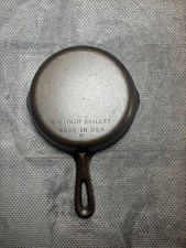 Vintage Unmarked Wagner Cast Iron 6 1/2 inch skillet - #3 picture