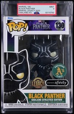 PSA 9 Funko Pop Black Panther #130 (Oakland Athletics Edition) picture