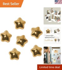 30 PCS Star Refrigerator Magnets, Gold Magnets for Fridge, Decorative Magnet ... picture