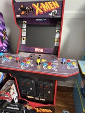 Arcade1Up Marvel X-Men 4 Player 3 Games Arcade Machine Stool & Riser RARE 🔥 picture