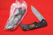 LOT 2 Gerber Bear Grylls Manual Folding Pocketknife Drop Point Black/Orange NEW picture