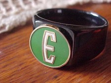 1958 1959 1960 Ford Edsel Logo Black Chrome Ring Size #12 NOS Quality Class picture