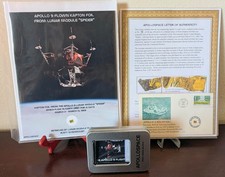 Apollo 9 Collection 2 Pieces of Flown LM Kapton Foil + All Mission Images + Film picture
