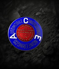 1914 ACE Automobile Construction Engineering Co Radiator Emblem Philadelphia picture