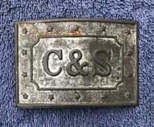 Cleveland & Stevenson Campaign Belt Buckle picture