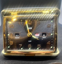 Vintage Elgin Travel Alarm Clock Works Great - Wind up picture