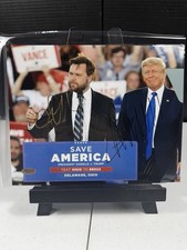 President Donald Trump & JD Vance Dual Signed 8x10 Photo TSA #3235513 COA picture