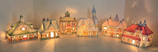 Lenox Lights Of Christmas Holiday Village w/ boxes cord *bulbs not incluced* picture