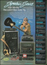 RHCP Flea 1995 Hohner Acoustic Bass Fernandes Mesa Boogie amp guitar rig ad picture