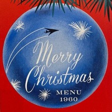 1960 US Air Force Base Hospital Merry Christmas Menu Lackland San Antonio Texas picture