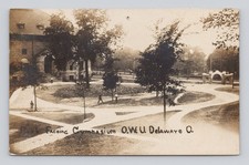 Postcard RPPC Facing Gymnasium OWU Delaware Ohio ~ 1909 picture
