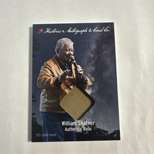 2026 Historic Autograph & Card William Shatner Relic - Super Rare - Suit Jacket picture
