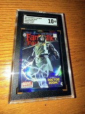 2023 UD Marvel Platinum Doctor Doom Cover Variant Cosmic /25 SGC 10 Pop 1 picture