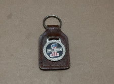 Vtg 1970s Harley Davidson #1 Leather Key Fob - Ultra Rare Brown Canada Edition picture