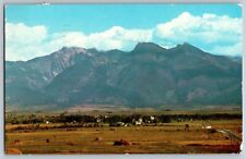 Montana MT - St. Ignatius Mission Mountain Range - Vintage Postcard - Posted picture