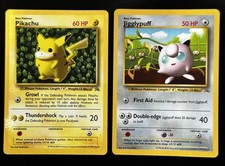 IVY Pikachu & Jigglypuff Corocoro 1999 Glossy English Grey Gray Star Promo set picture