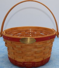 Longaberger 2002 Woven Memories Basket Protector Judy Carmen Gary Signed picture