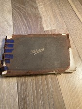 Vintage Leather Pocket Address Book Handwritten Entries Names Ephemera Prop picture
