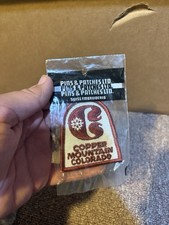 Vintage 1980s Copper Mountain Colorado Ski Iron On Patch New picture