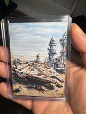 2022 Topps Star Wars Masterwork 1/1 Millennium Falcon Sketch By Gary Kezele picture