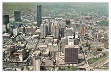 VTG Aerial of Peachtree Center, Atlanta, Georgia Postcard picture