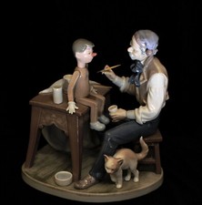 Rare Lladro Porcelain Figurine 5396 - The Puppet Painter w/original brush/box picture