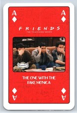 Waddingtons Friends TV Show Playing Cards Ace of Diamonds Ross Joey Chandler picture