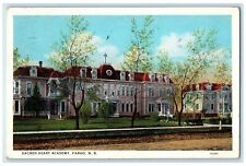 1927 Sacred Heart Academy Campus Building Dirt Road Fargo North Dakota Postcard picture