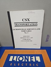 CSX Transportation Jacksonville Timetable 1, 1997. picture