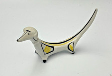 Vintage Hollohaza Dog Porcelain Figurine Hungary Antonia Osz Szabo Design 50s 60 picture