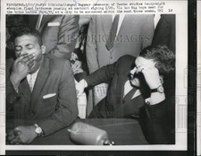 1959 Press Photo Ingemar Johansson & Floyd Patterson in NYC for bout - net13809 picture