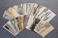 41 Vintage Black & White Sepia Postcards Buildings Towns Scenic Mixed Lot  PC20 picture