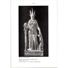 Athena Parthenos Varvakeion Copy National Museum Athens Vintage Print STF-UP3 picture
