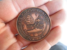 CVA-64, USS CONSTELLATION, 1961 Ship Commissioning Challenge Coin picture