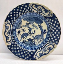 Vtg Hand Painted Chinese Porcelain Plate Qing Dynasty Qianlong Emperor 9½