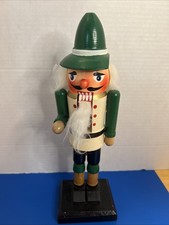 Vintage Green Nutcracker Handcrafted Wooden 12” Walgreens Exclusive Hand Painted picture