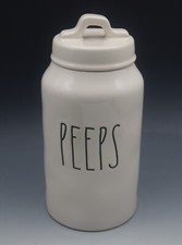 RAE DUNN MAGENTA PEEPS EASTER SPRING FARMHOUSE CANISTER STORAGE JAR 9.5