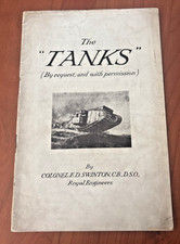 FREE SHIP 1940s The Tanks by Colonel E.D. Swinton Royal Engineers WWI picture