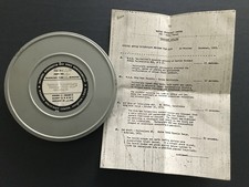 1963 NASA Apollo Spacecraft Boilerplate Program 16mm Film Clip 7” Reel MSC-CL106 picture