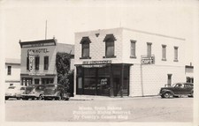 RPPC Murdo South Dakota SD Main Street Mack's Cafe Gem Hotel Photo Postcard H7 picture